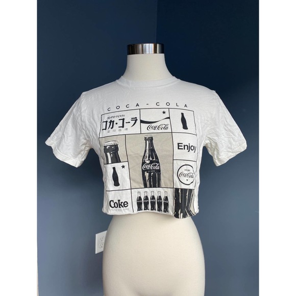 Coca cola cream crop top with vintage coke graphics, size XS - Picture 6 of 6